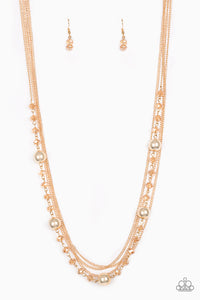 PAPARAZZI NECKLACE High Standards - Gold