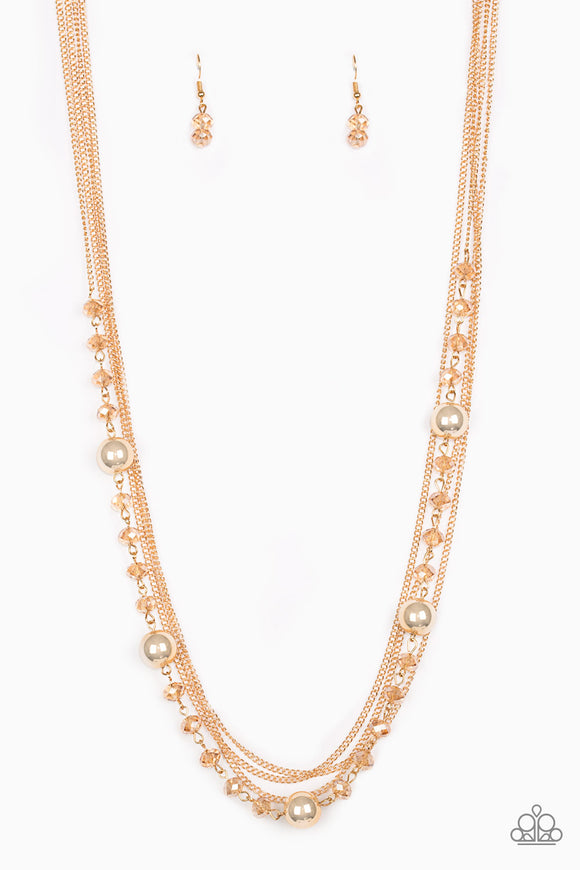 PAPARAZZI NECKLACE High Standards - Gold