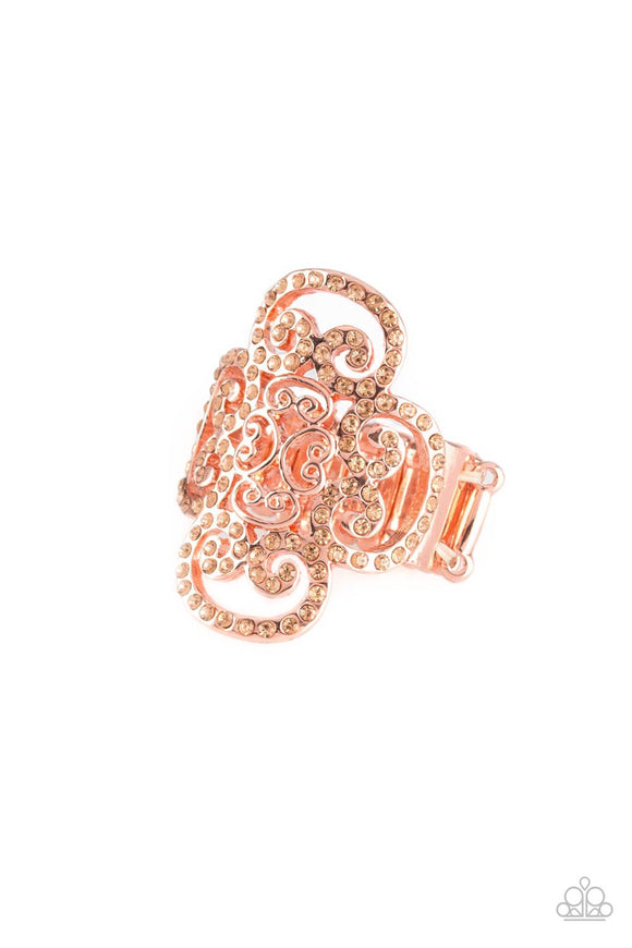 PAPARAZZI RING Regal Regalia - Copper