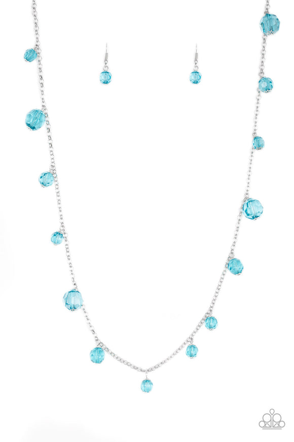 PAPARAZZI NECKLACE GLOW-Rider - Blue