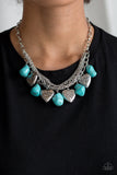 PAPARAZZI NECKLACE Change Of Heart - Blue