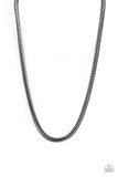 PAPARAZZI NECKLACE Knockout King - Black