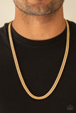 PAPARAZZI NECKLACE Knockout King - Gold