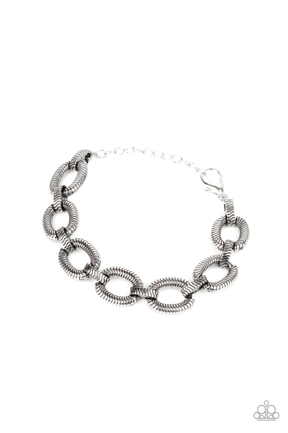 PAPARAZZI BRACELET Industrial Amazon - Silver