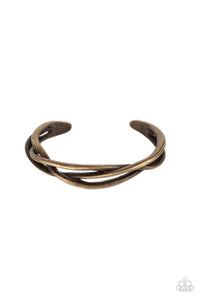 PAPARAZZI BRACELET PLAIT Tectonics - Brass