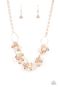 PAPARAZZI NECKLACE Effervescent Ensemble - Rose Gold